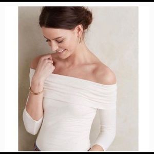 2-pack Anthropologie Amadi off the shoulder shirts